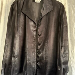 Elegant Black Button Down Shirt